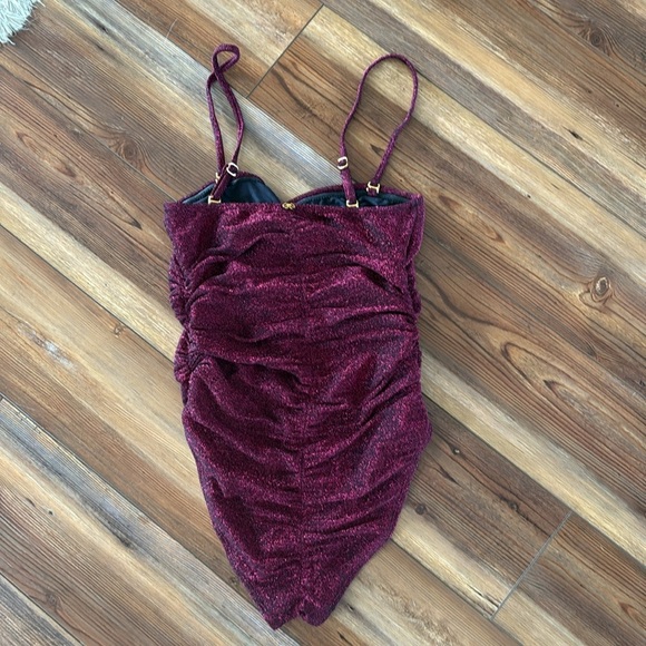 Purple Sparkly PQ One Piece size S - Picture 2 of 4